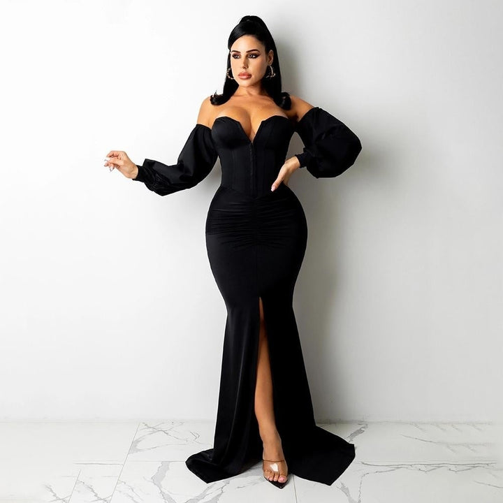 Sexy Off Shoulder Bodycon Party Dress Image 3