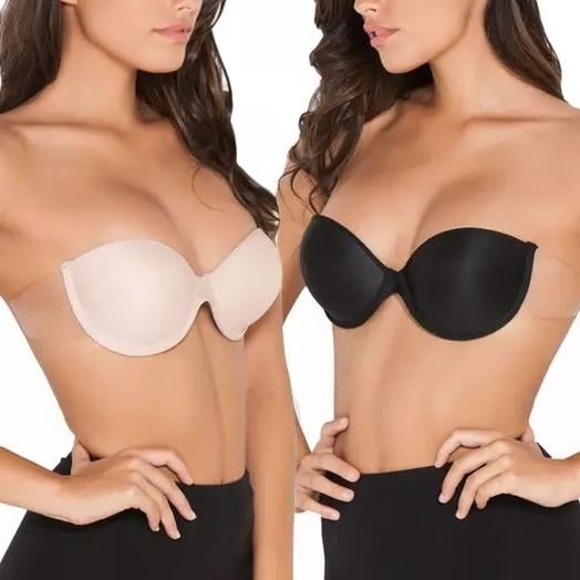 Self Adhesive Reusable Push-Up Backless Bra Image 1