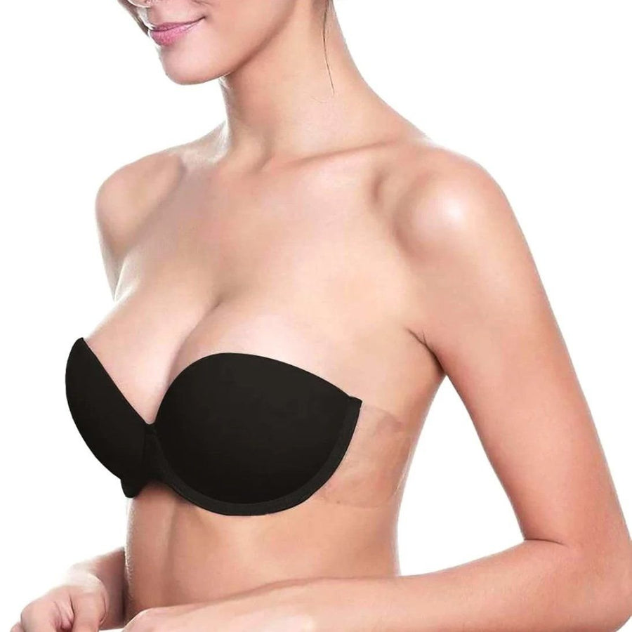 Self Adhesive Underwire Balconnette Backless Bra Image 1