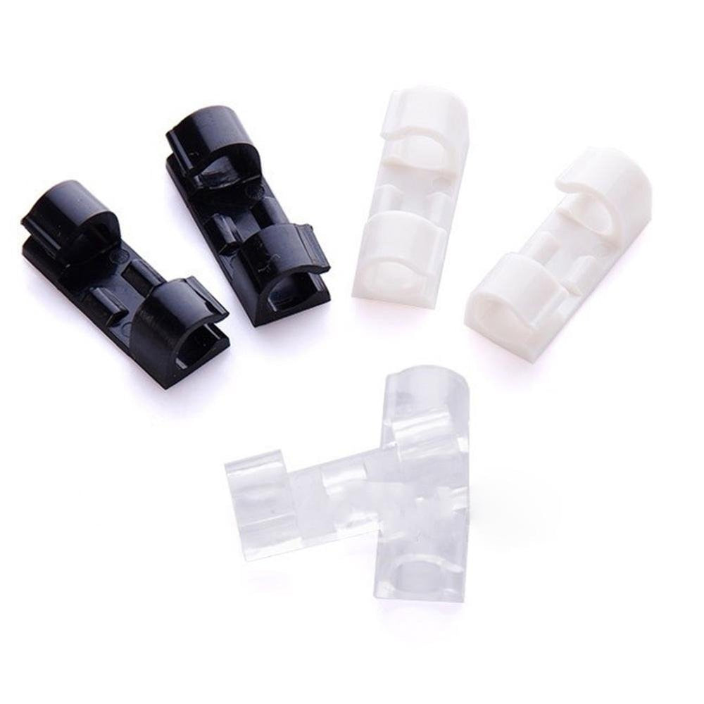 Self-Adhesive Wire Organizer Line Cable Plastic Clips Image 2