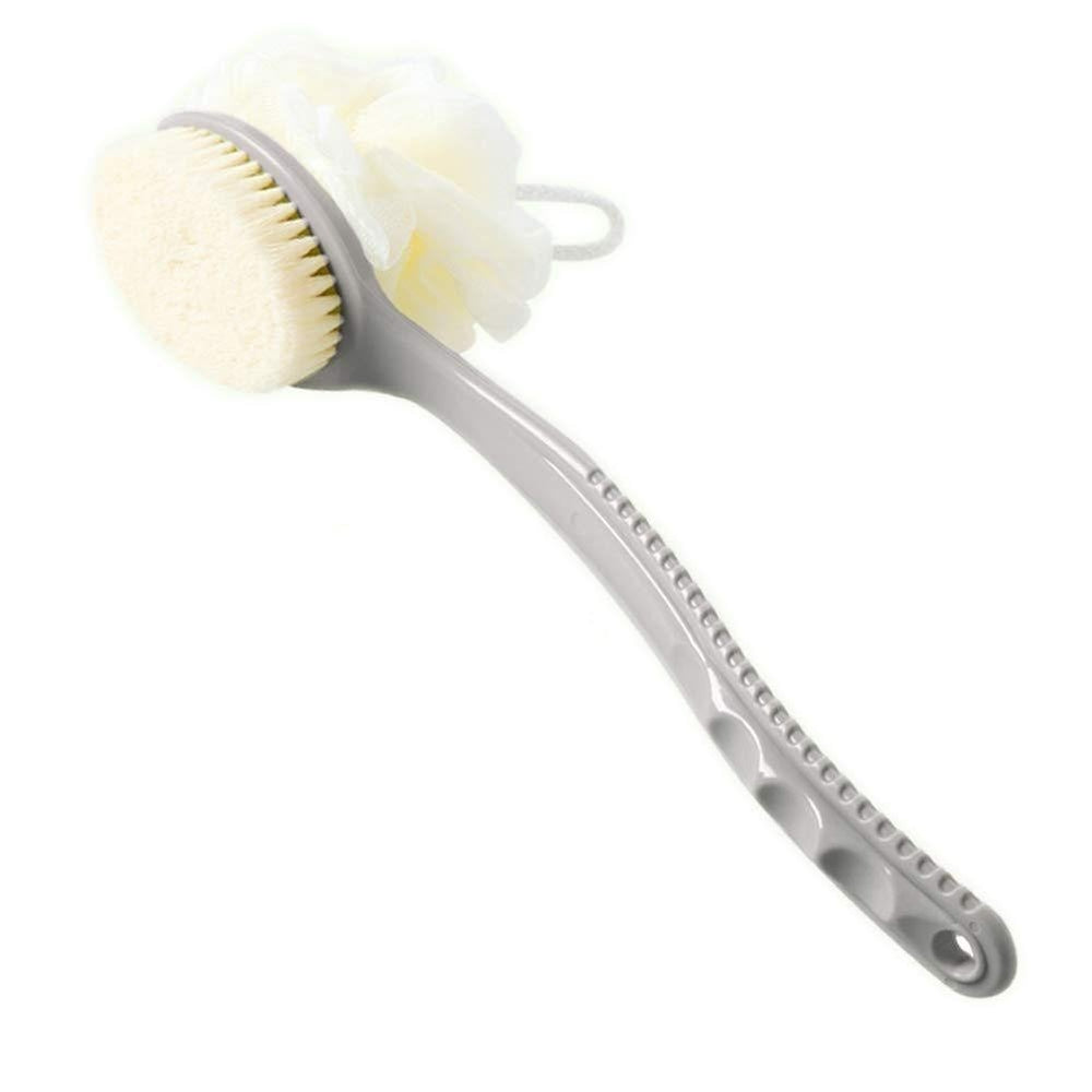 Shower Body Brush with Bristles and Loofah Image 2