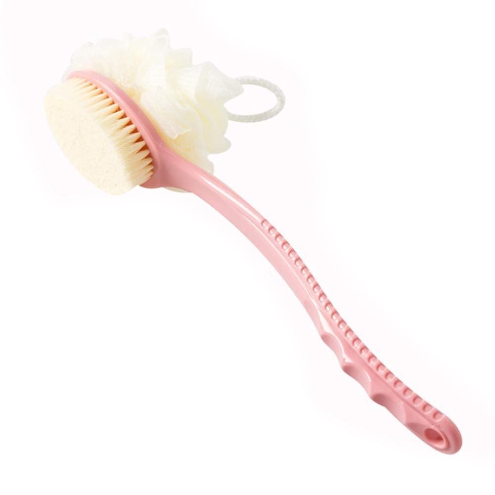 Shower Body Brush with Bristles and Loofah Image 3