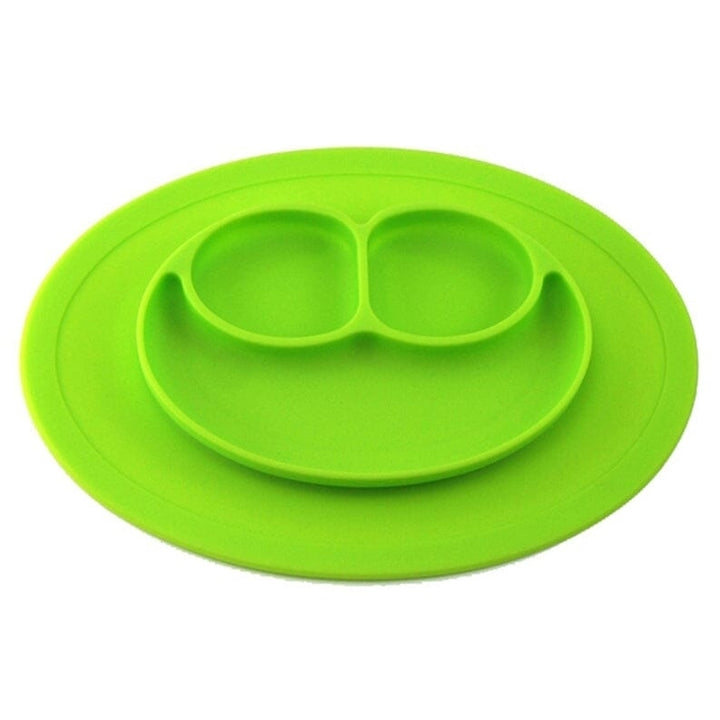 Silicone Feeding Placemat and 3-Section Plate Image 3