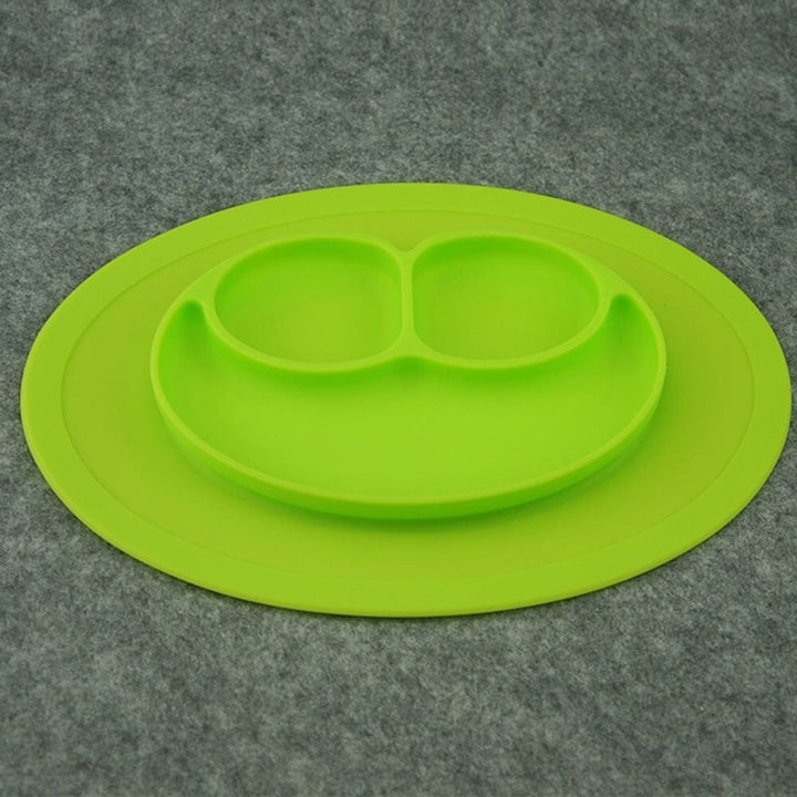 Silicone Feeding Placemat and 3-Section Plate Image 4