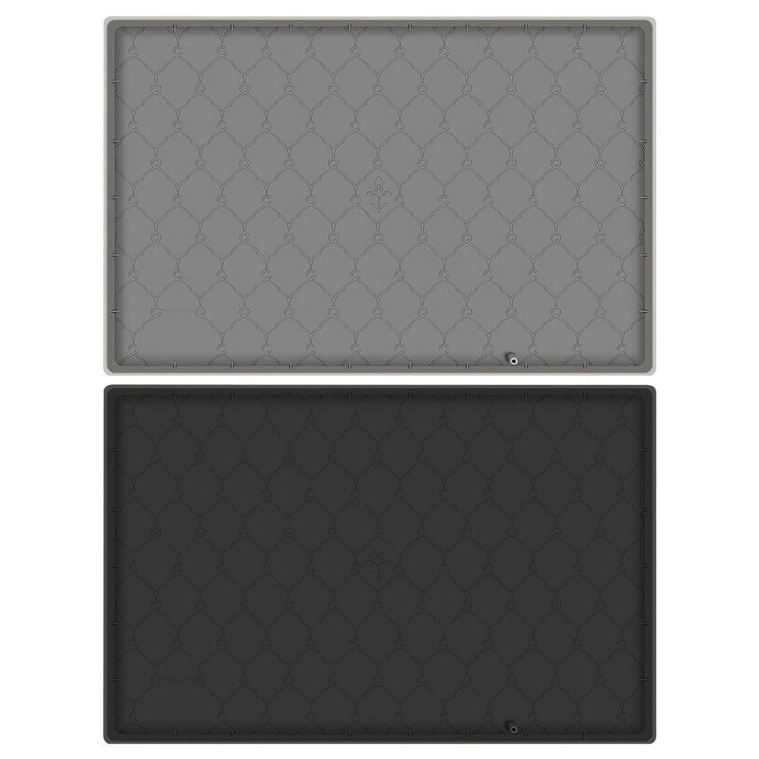 Silicone Under Sink Mat Liner with Drain Hole Image 1