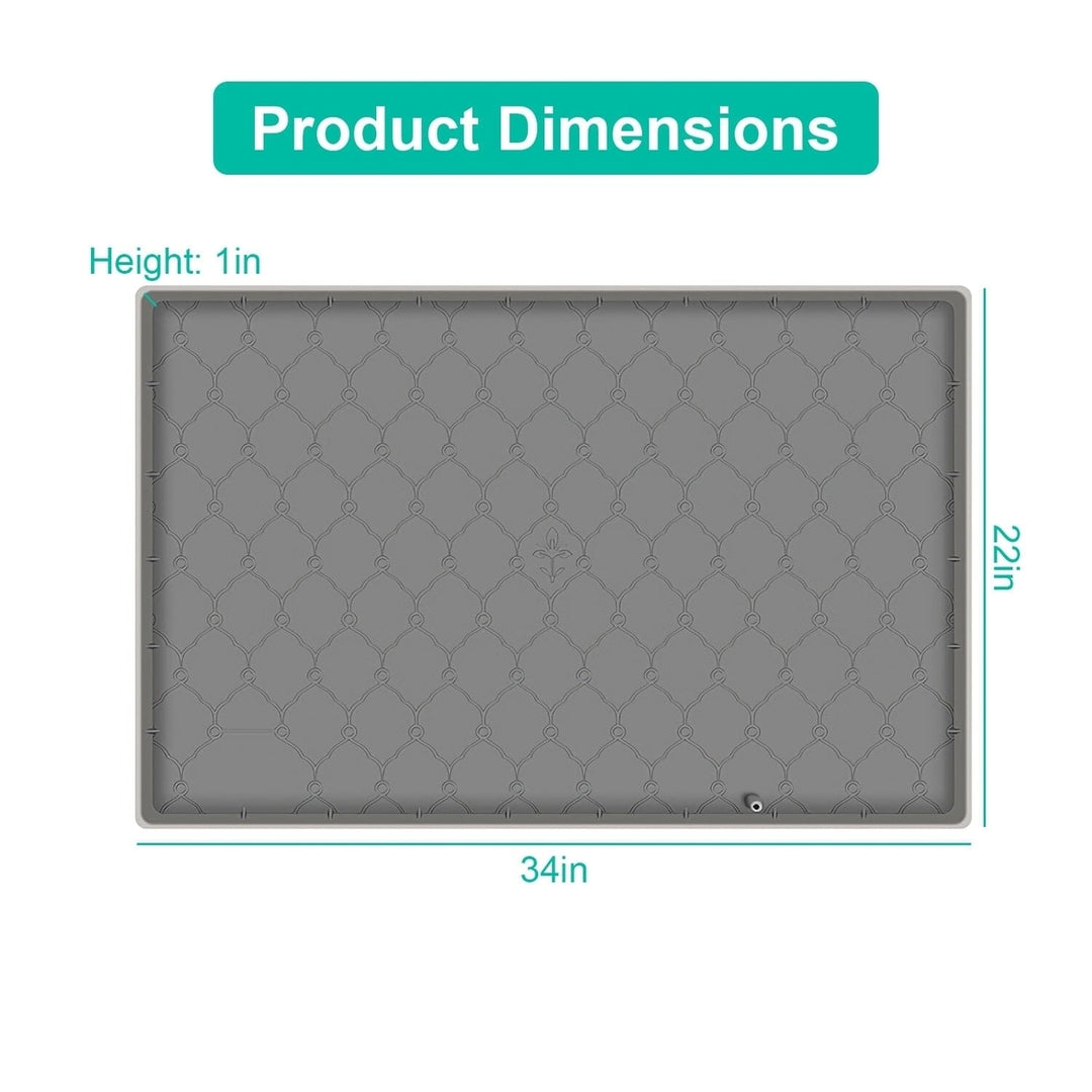 Silicone Under Sink Mat Liner with Drain Hole Image 8