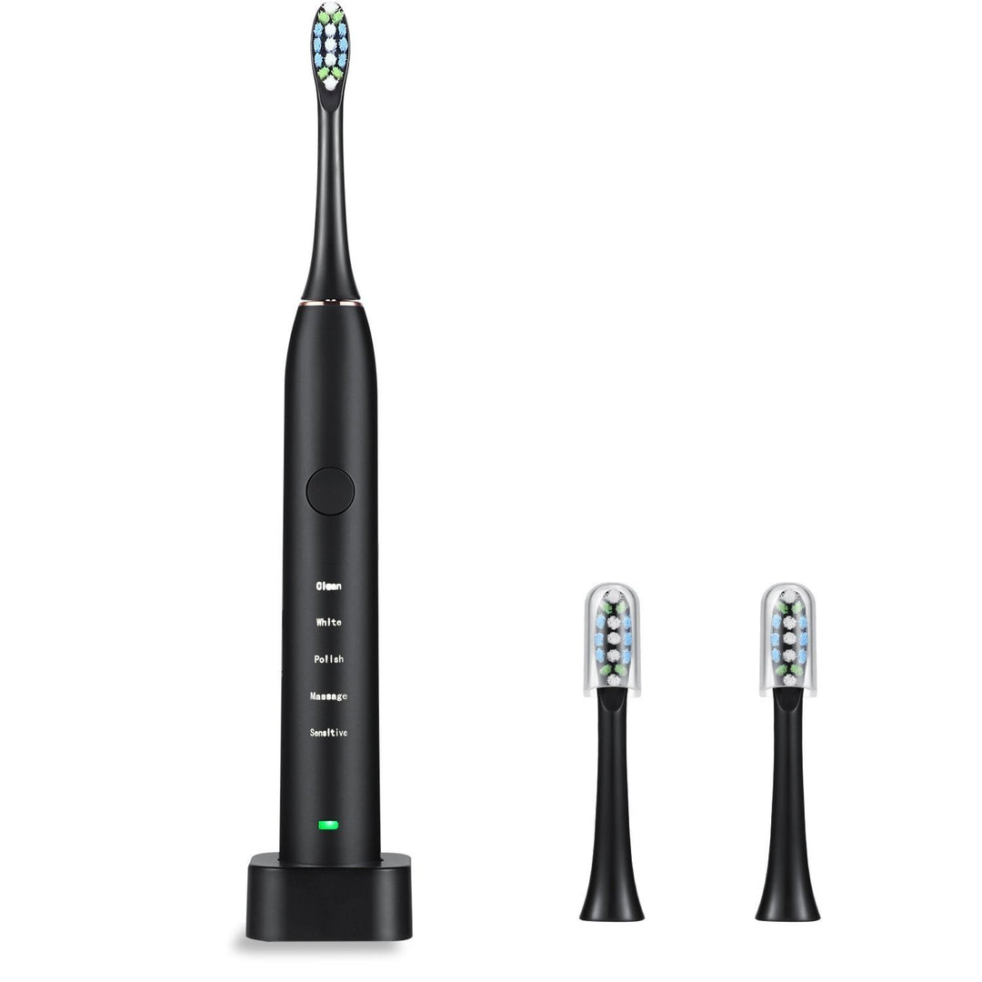 Sonic Electric Toothbrush For Adults Magnetic Charging Waterproof IPX7 Replacement Heads Set Image 1