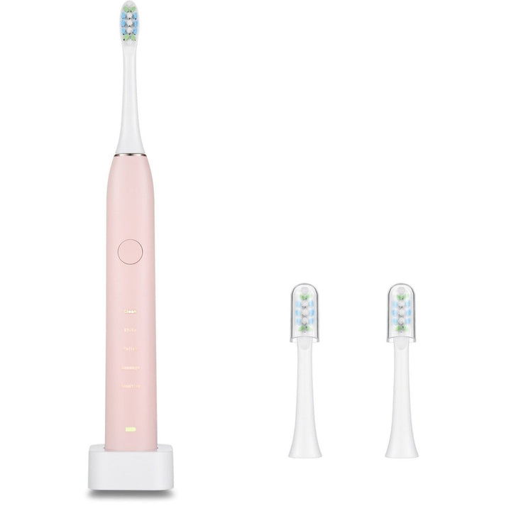 Sonic Electric Toothbrush For Adults Magnetic Charging Waterproof IPX7 Replacement Heads Set Image 4