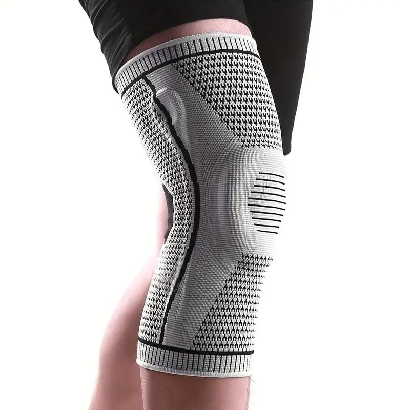 Non-Slip Knee Support Brace with Patella Gel Pad Stabilizers Comfort-Fit Compression Sleeve for Arthritis Sports Image 4