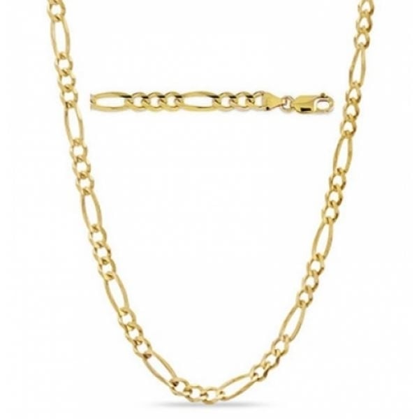 Solid 14K Gold Figaro Chain - Assorted Sizes Image 1