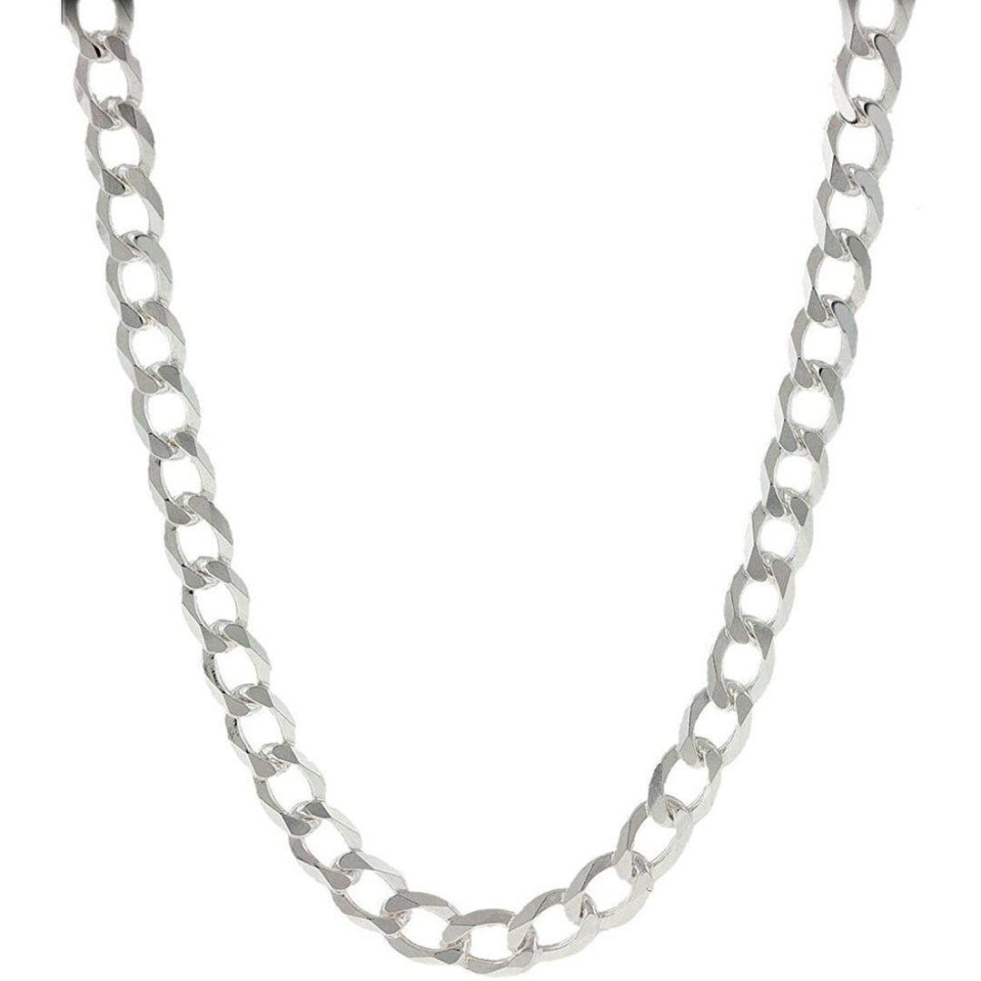 Solid 925 Sterling Silver 4.5mm Cuban Chain Necklace Image 1