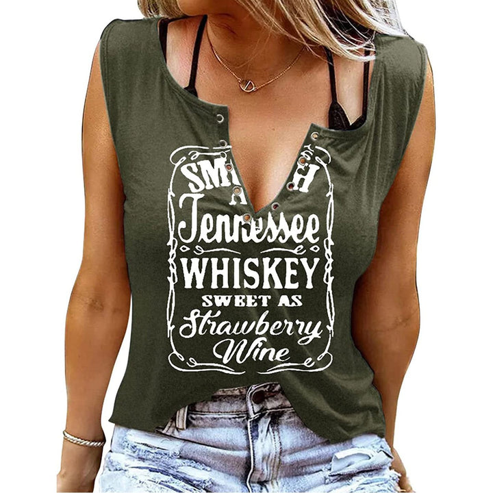 Smooth As Tennessee Whiskey Sweet As Strawberry Wine Shirt Image 4