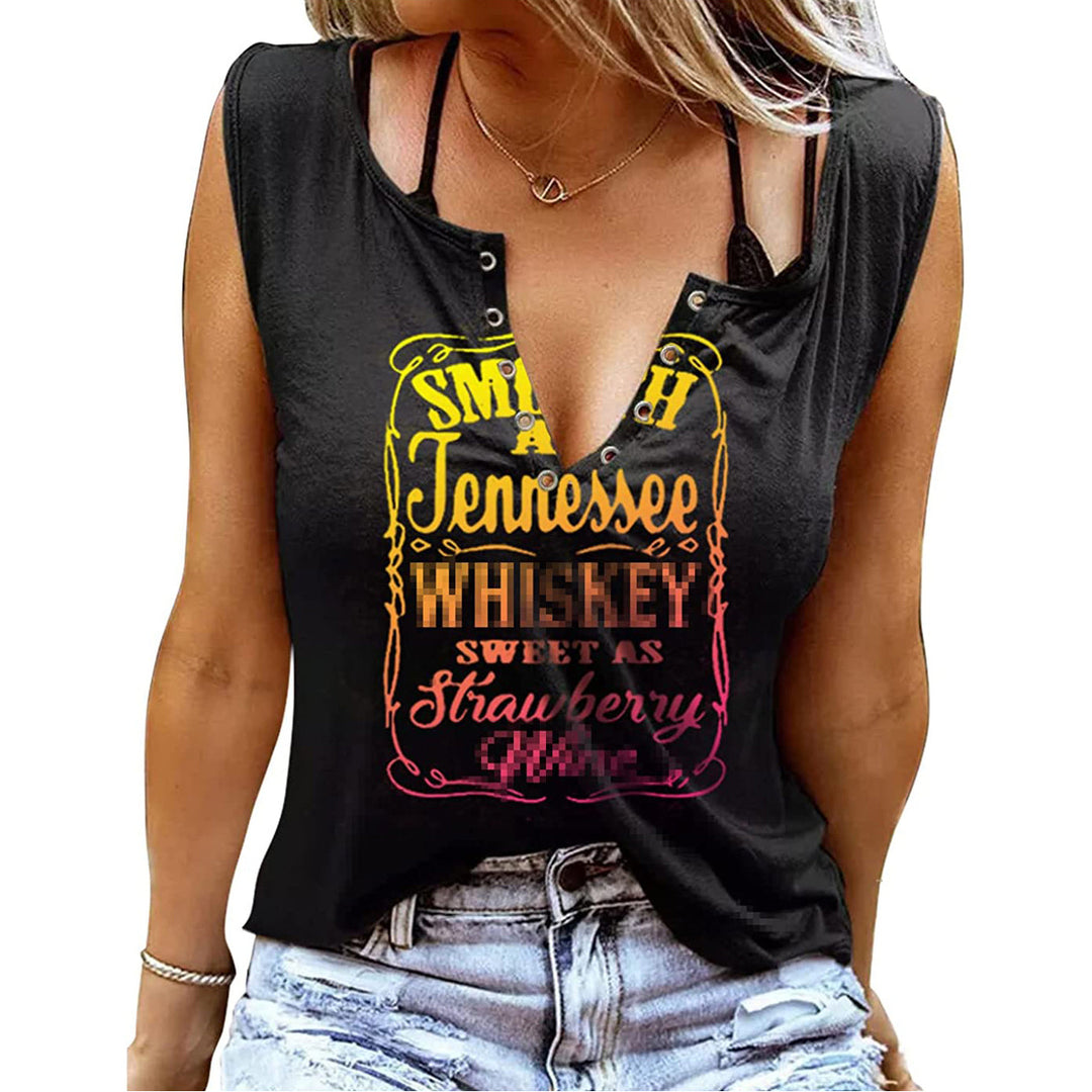 Smooth As Tennessee Whiskey Sweet As Strawberry Wine Shirt Image 6