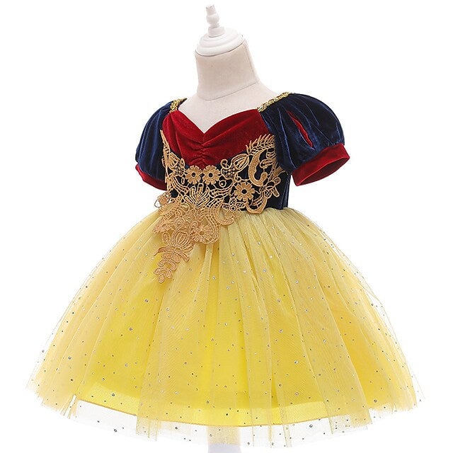 Snow White Fairytale Princess Cosplay Costume Dress Image 2