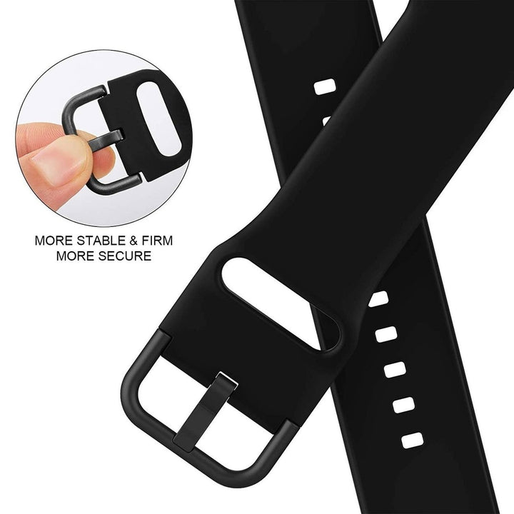 Soft Silicone Sport Wristbands Replacement Strap with Classic Clasp Image 11