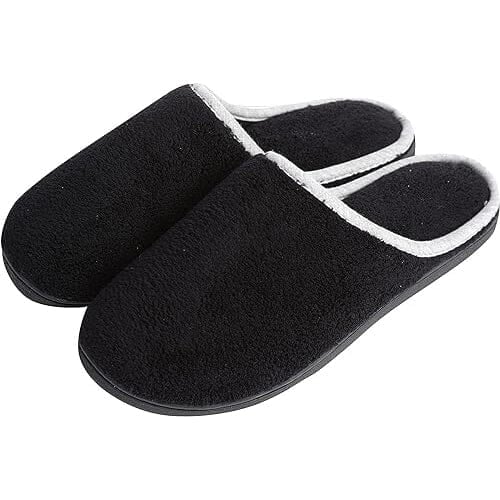 Roxoni Womens Clog Slippers Microterry Memory Foam Comfy Footbed Image 1