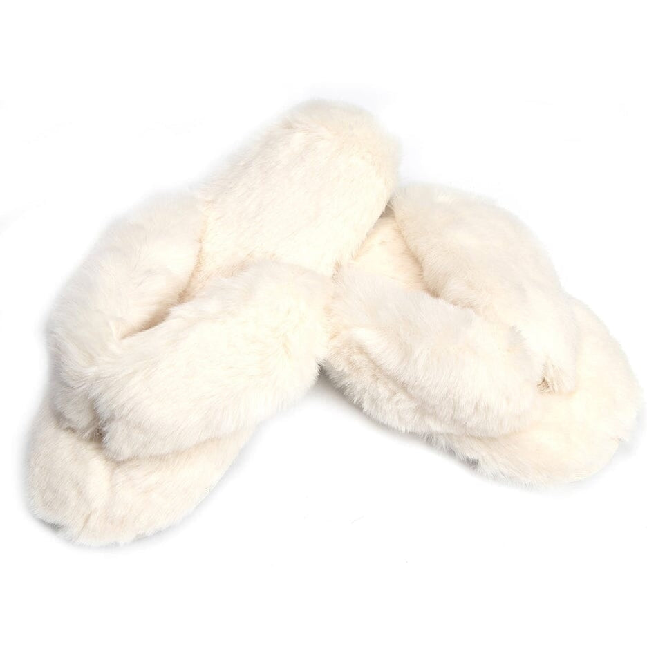 Roxoni Womens Indoor Cute Plush With Contrast Trimming House Slipper Image 4