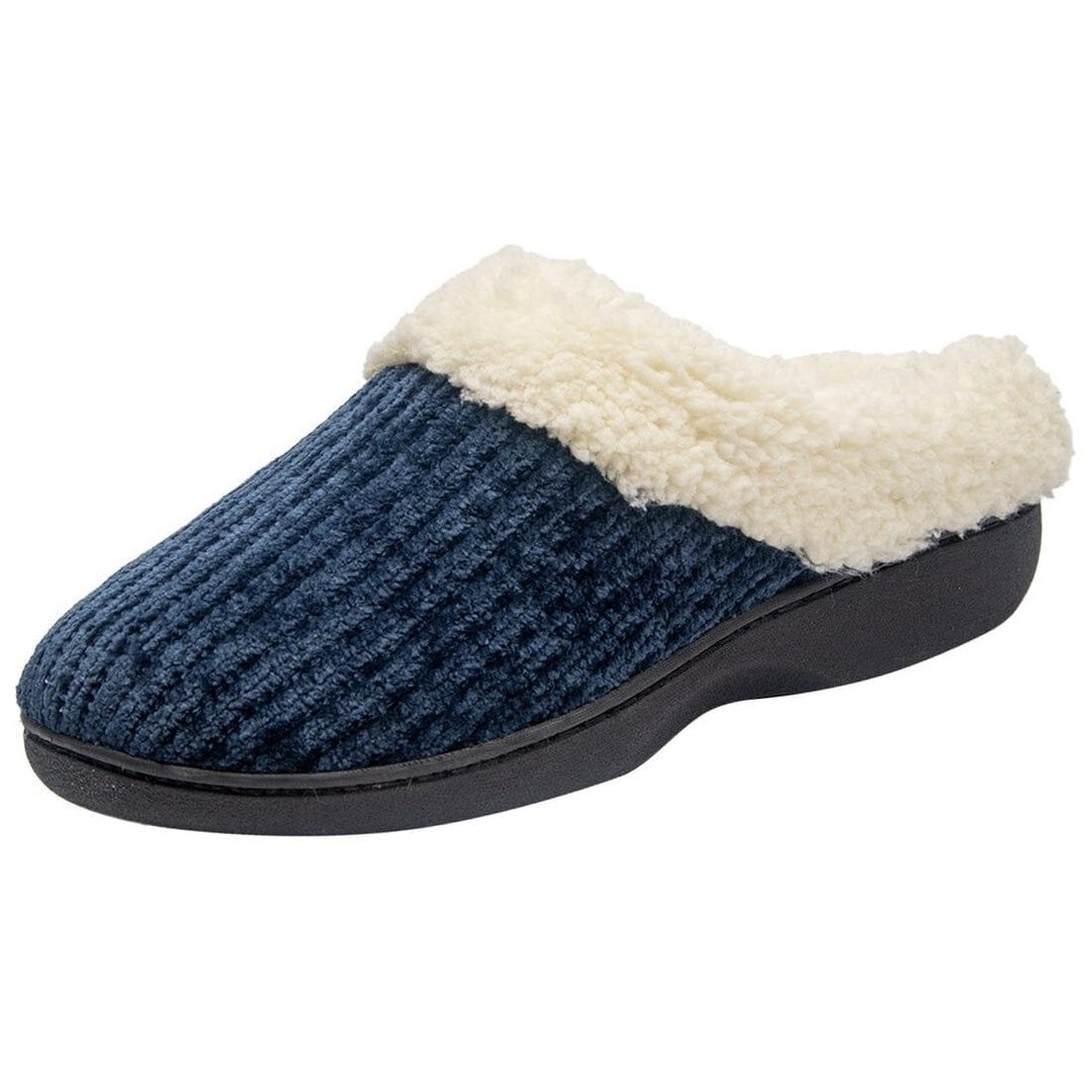 Roxoni Womens House Knit Clog Designed With Ribbed Trim Slipper Image 4