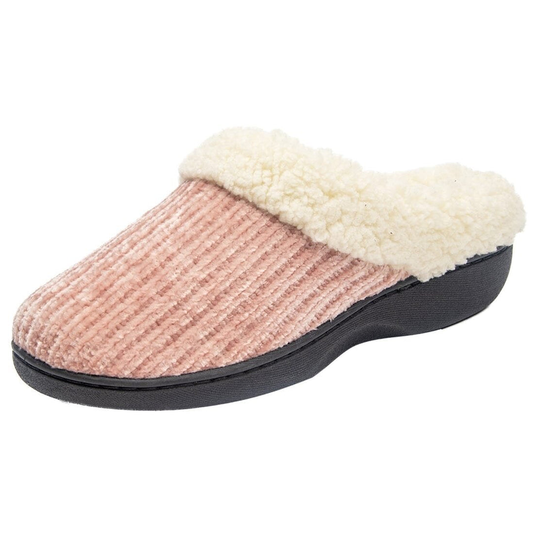 Roxoni Womens House Knit Clog Designed With Ribbed Trim Slipper Image 7