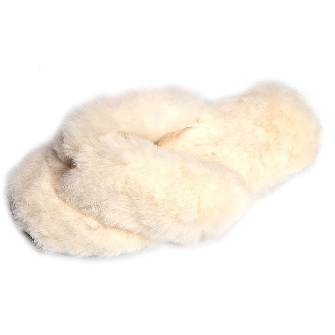 Roxoni Womens Indoor Cute Plush With Contrast Trimming House Slipper Image 4