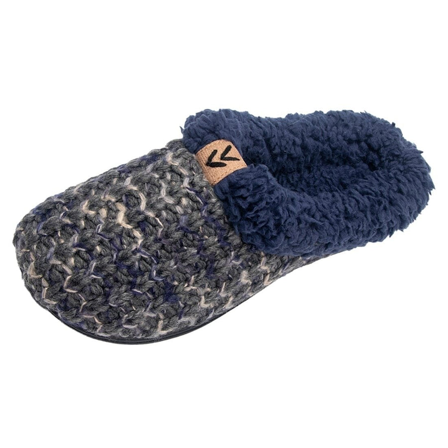 Roxoni Womens Slippers Tight Knit Clog With Fleece Trim Image 1