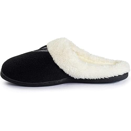 Roxoni Womens Slippers Wool-Like Fleece Lined Clog Comfort House Shoe Image 2