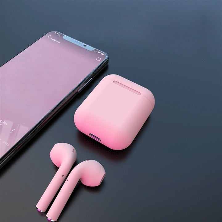 Rubber Matte Wireless Earbuds and Charging Case Image 11