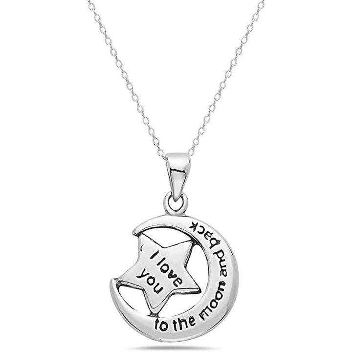 Sterling Silver Inspirational Pendant Necklace Image 3