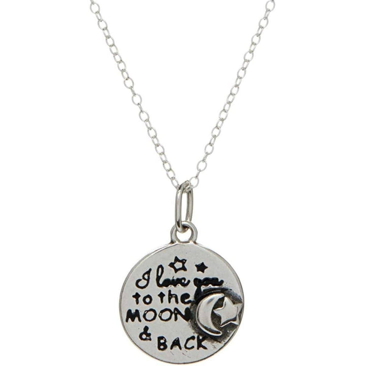 Sterling Silver Inspirational Pendant Necklace Image 4