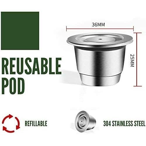 Stainless Steel Refillable Coffee Espresso Capsules Image 4