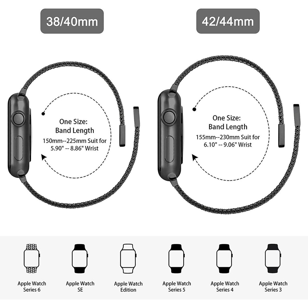 Stainless Steel Mesh Strap Replacement for Apple Watch Image 8