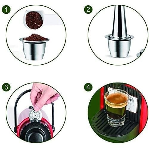 Stainless Steel Refillable Coffee Espresso Capsules Image 8