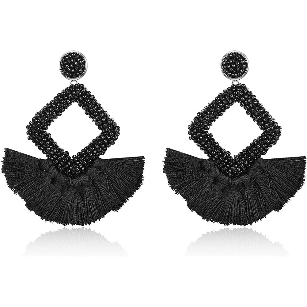 Statement Boho Drop Earrings Image 1