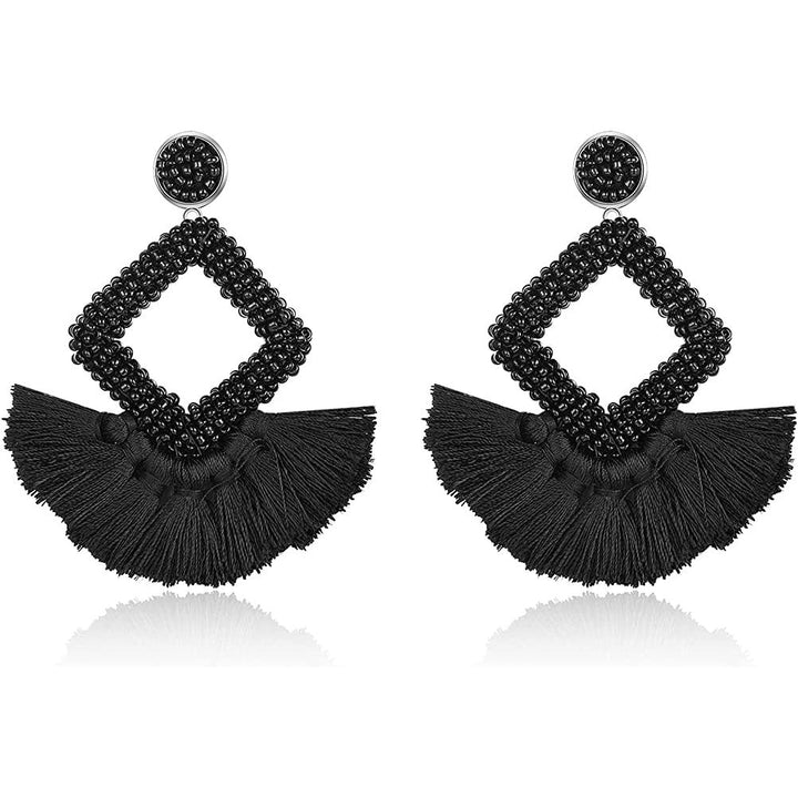 Statement Boho Drop Earrings Image 1