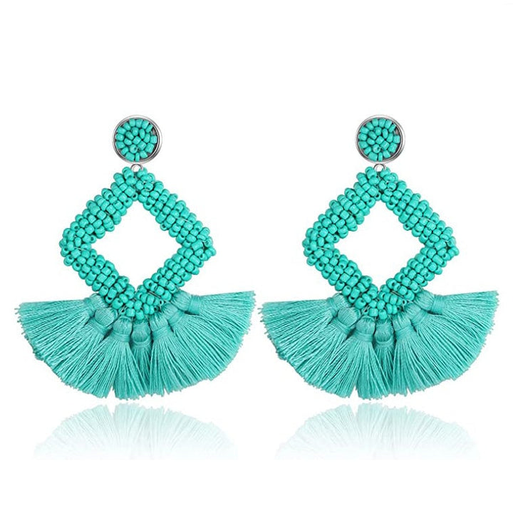 Statement Boho Drop Earrings Image 2