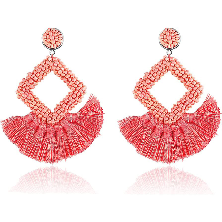 Statement Boho Drop Earrings Image 1