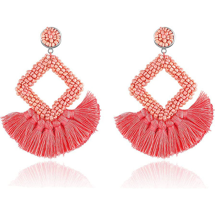 Statement Boho Drop Earrings Image 1