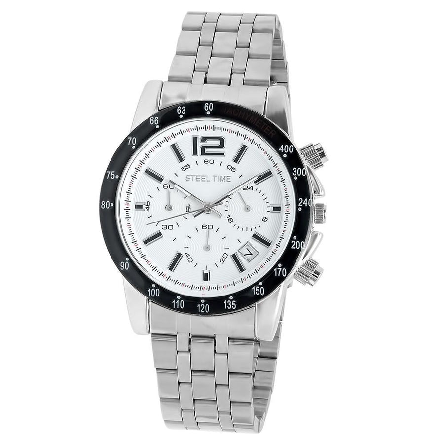 SteelTime Mens Stainless Steel Watches Image 1