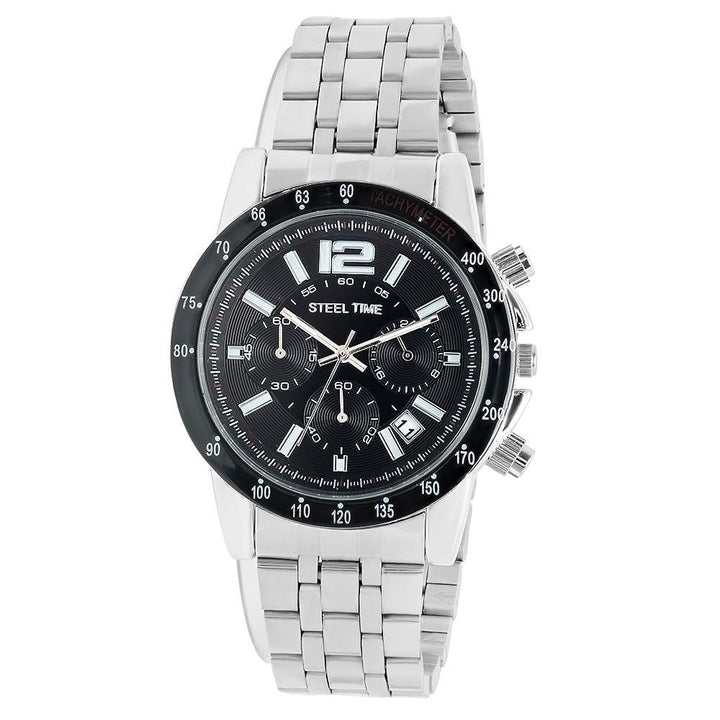 SteelTime Mens Stainless Steel Watches Image 2