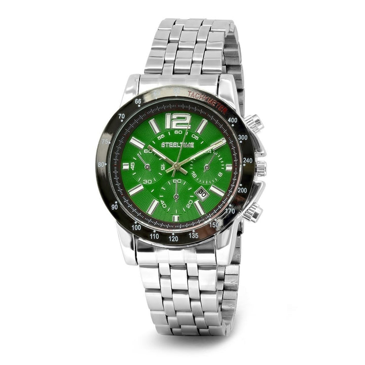 SteelTime Mens Stainless Steel Watches Image 3