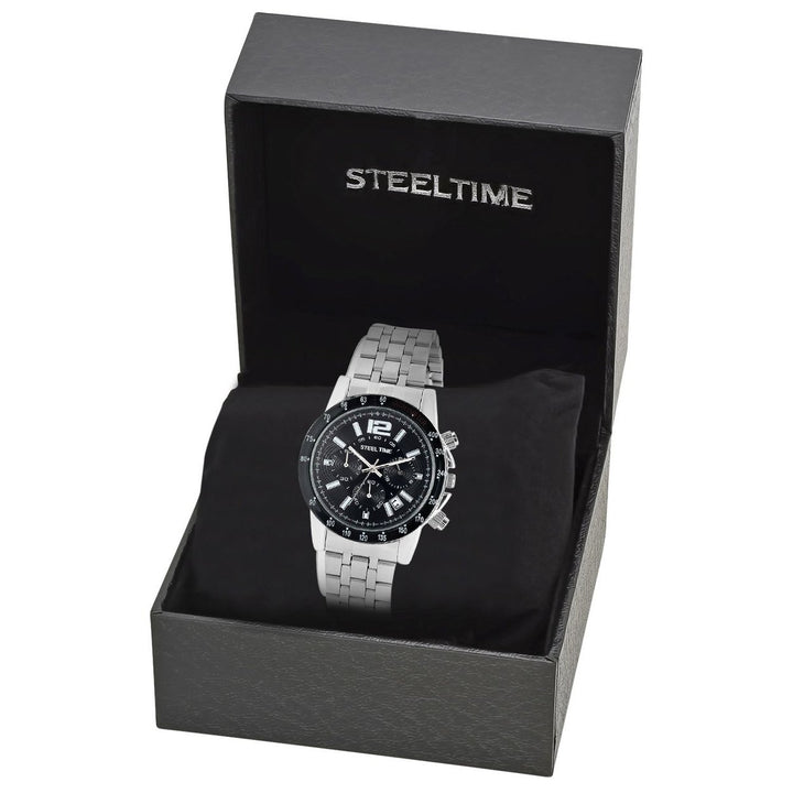 SteelTime Mens Stainless Steel Watches Image 6