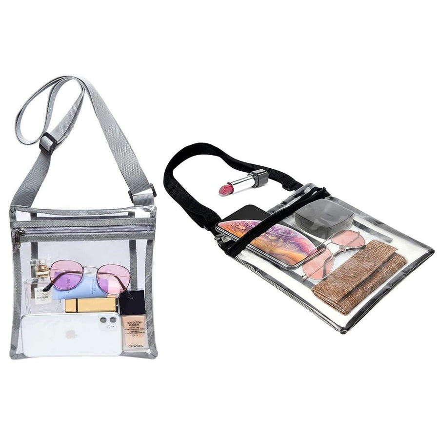 Stadium Approved Clear Crossbody Bag Purse with Adjustable Strap Image 1