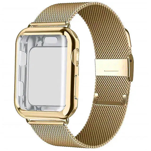 Stainless Steel Adjustable Wrist Strap with Screen Protector Image 1