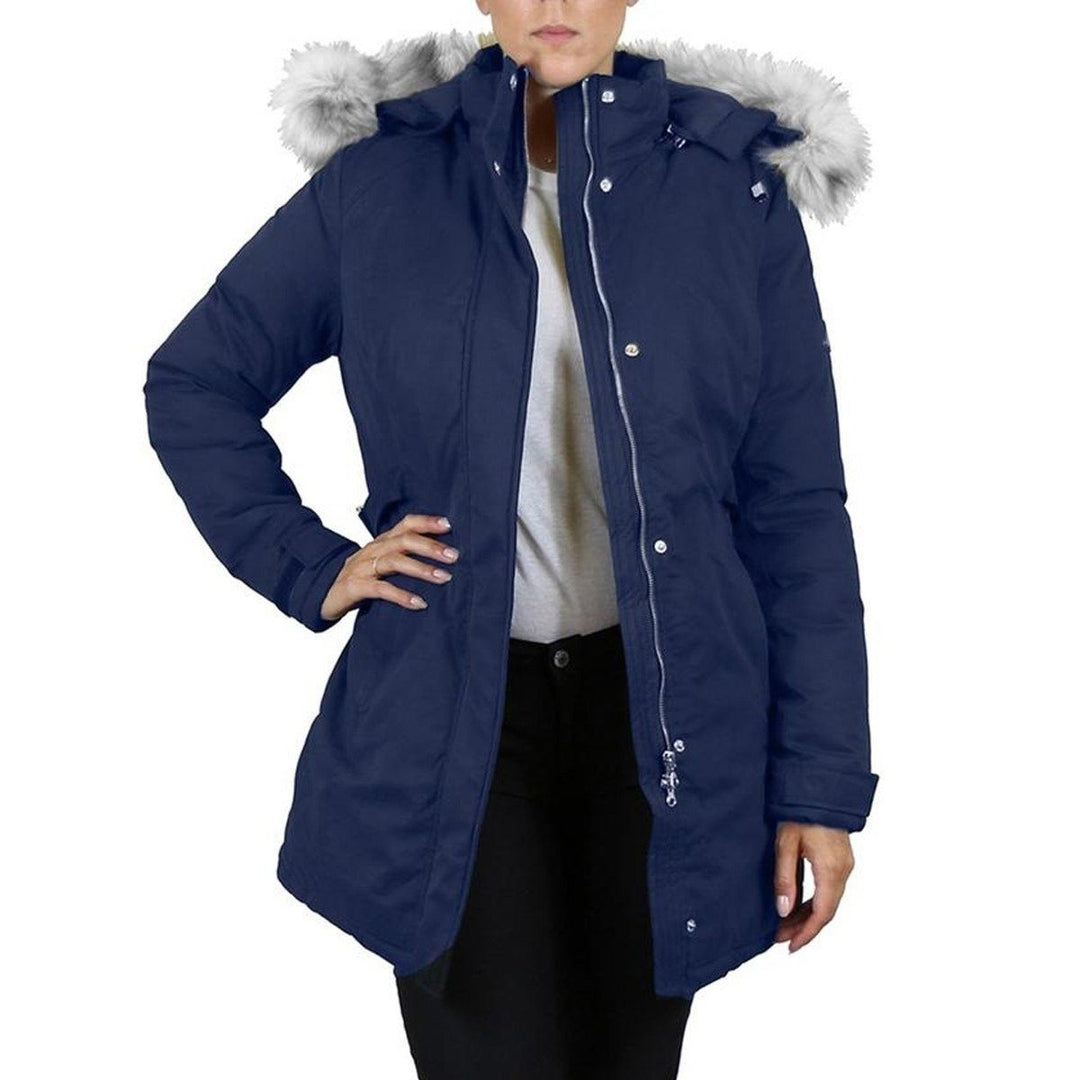 Spire By Galaxy Heavyweight Womens Parka with Hood Image 4