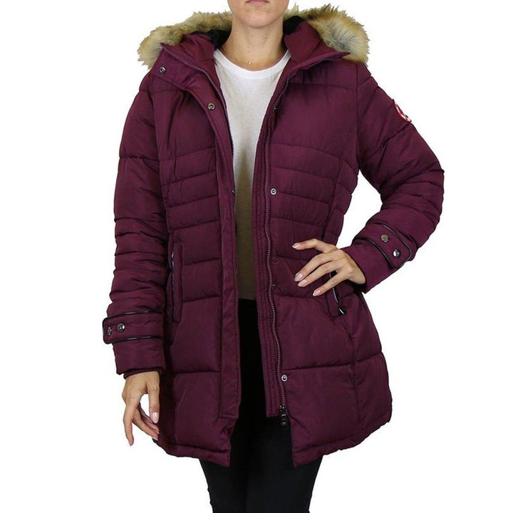 Spire By Galaxy Heavyweight Womens Parka with Hood Image 6