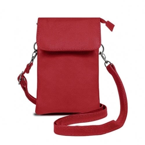 Super Soft Genuine Leather Crossbody Wallet - 5 Colors Image 1