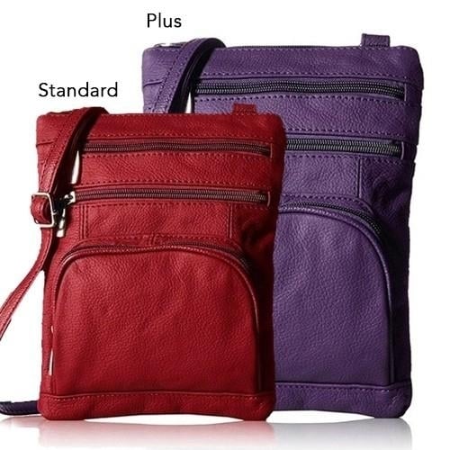 Super Soft Leather Plus Size Crossbody Bag Image 1