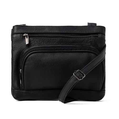 Super Soft Leather Wide Crossbody Bag Image 1