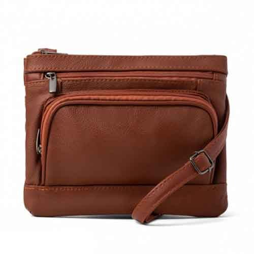 Super Soft Leather Wide Crossbody Bag Image 2