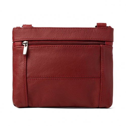 Super Soft Leather Wide Crossbody Bag Image 6